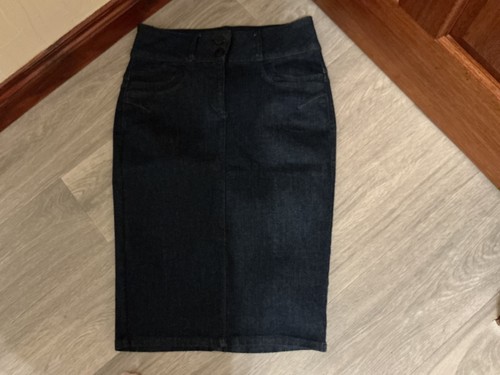 Ladies indigo pencil skirt - ladies,