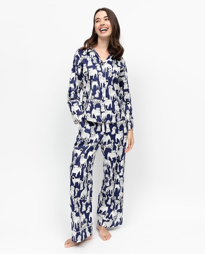 Cyberjammies indigo womens dog - indigo,