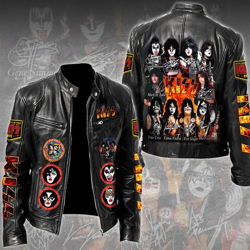 Kiss motorcycle leather jacket - kiss,